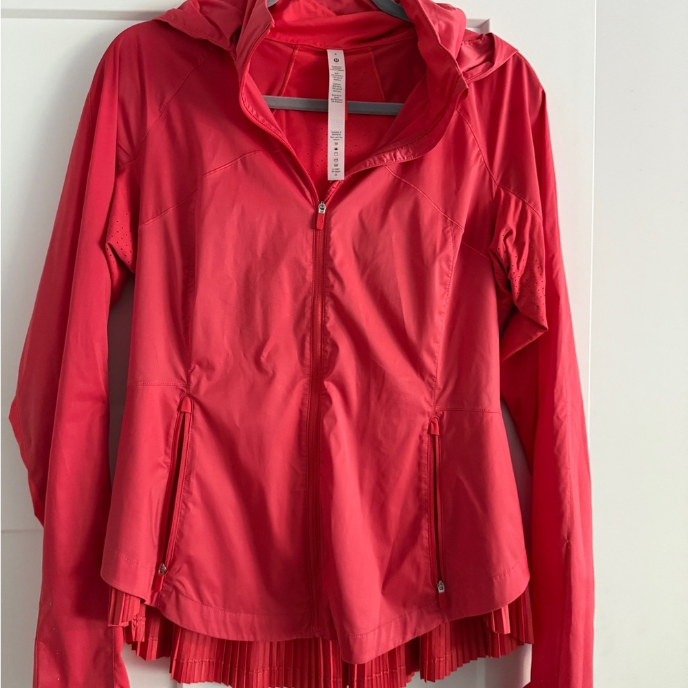 Lululemon Athletica Red Ski Jacket High Collar Moisture-Wicking